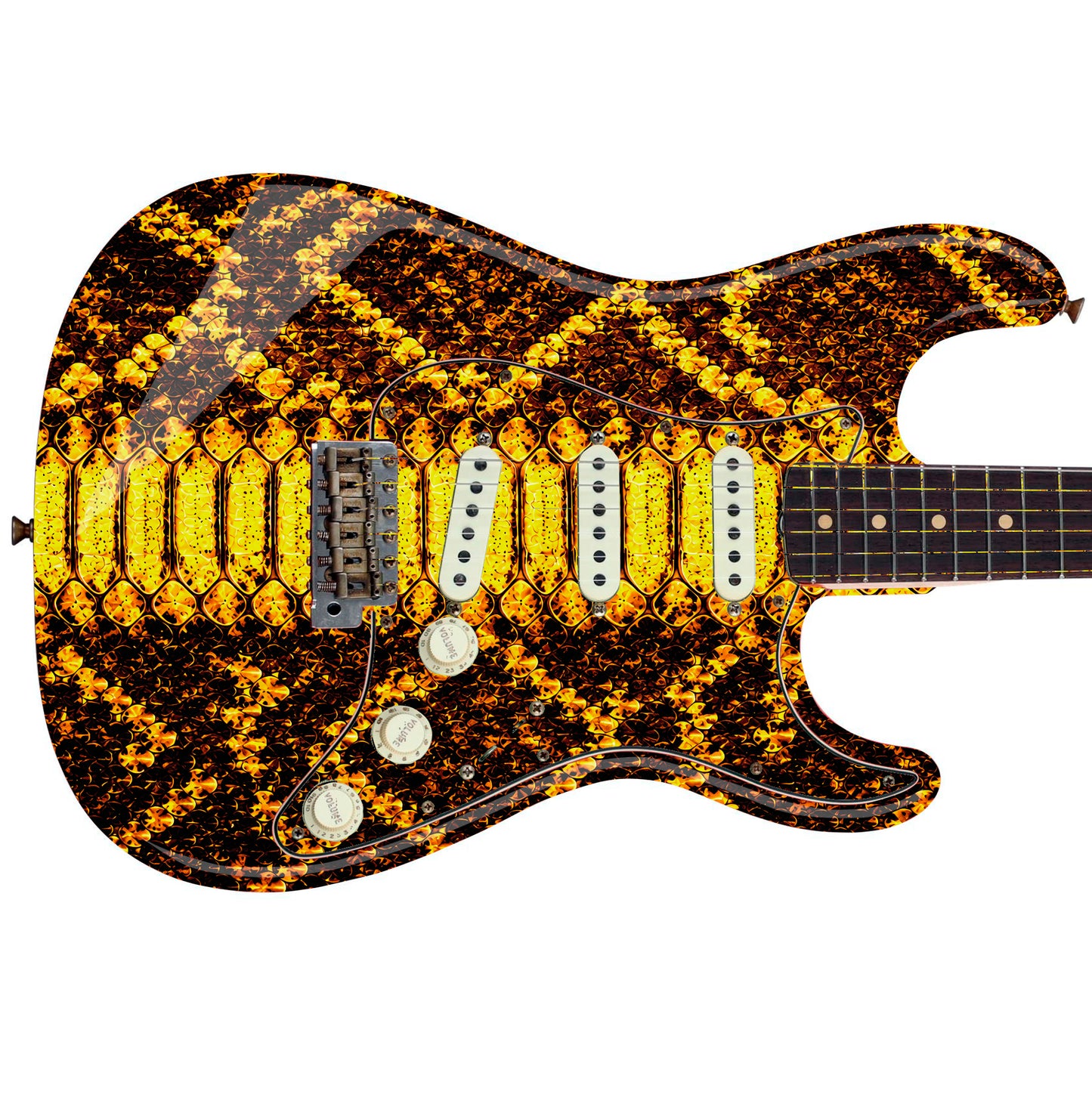 Guitar Skin Wraps The Viper Laminated Airlease Vinyl Print for Guitars or Bass
