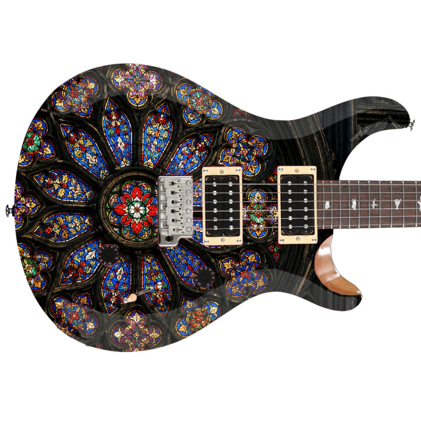 Custom Guitar Wrap The Gothic Window Airlease Vinyl Print for Guitars or Bass