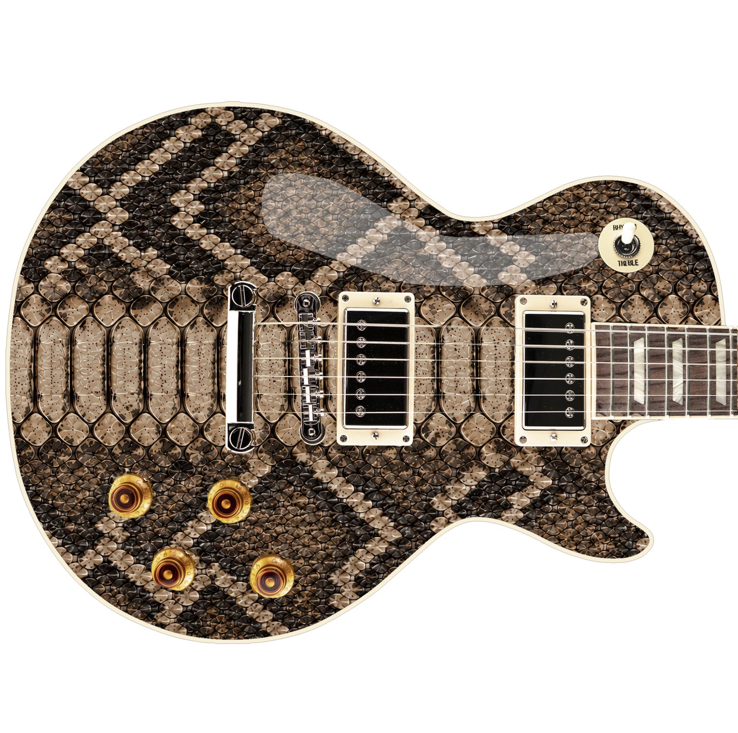 Custom Guitar Wrap The Python Laminated Airlease Vinyl Print for Guitars or Bass