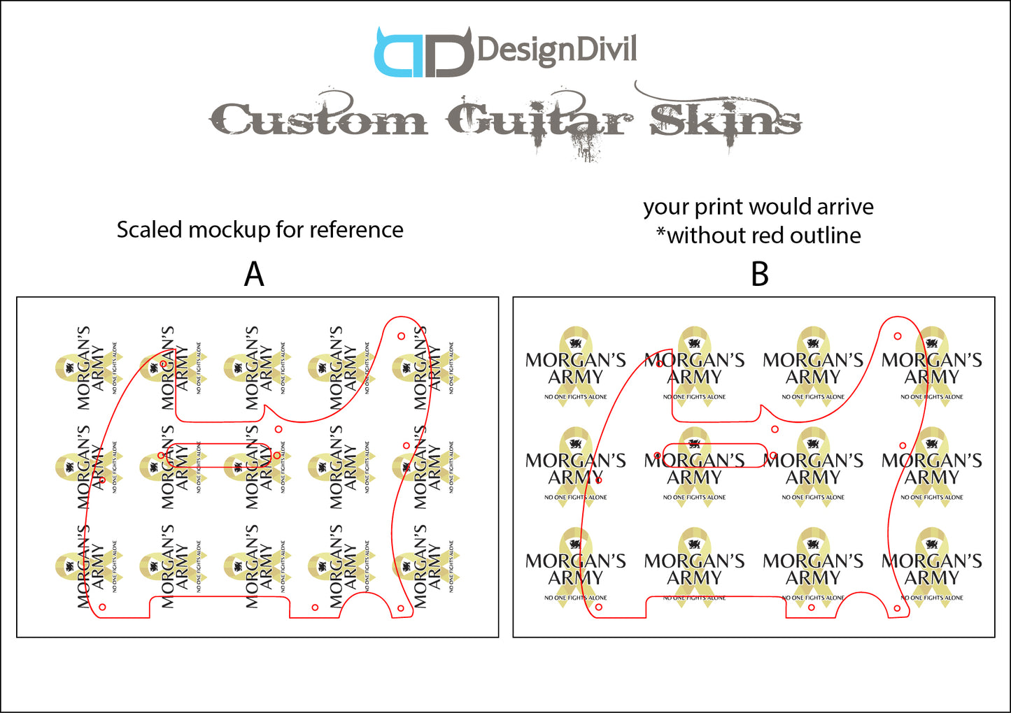 custom pickguard skin Jim