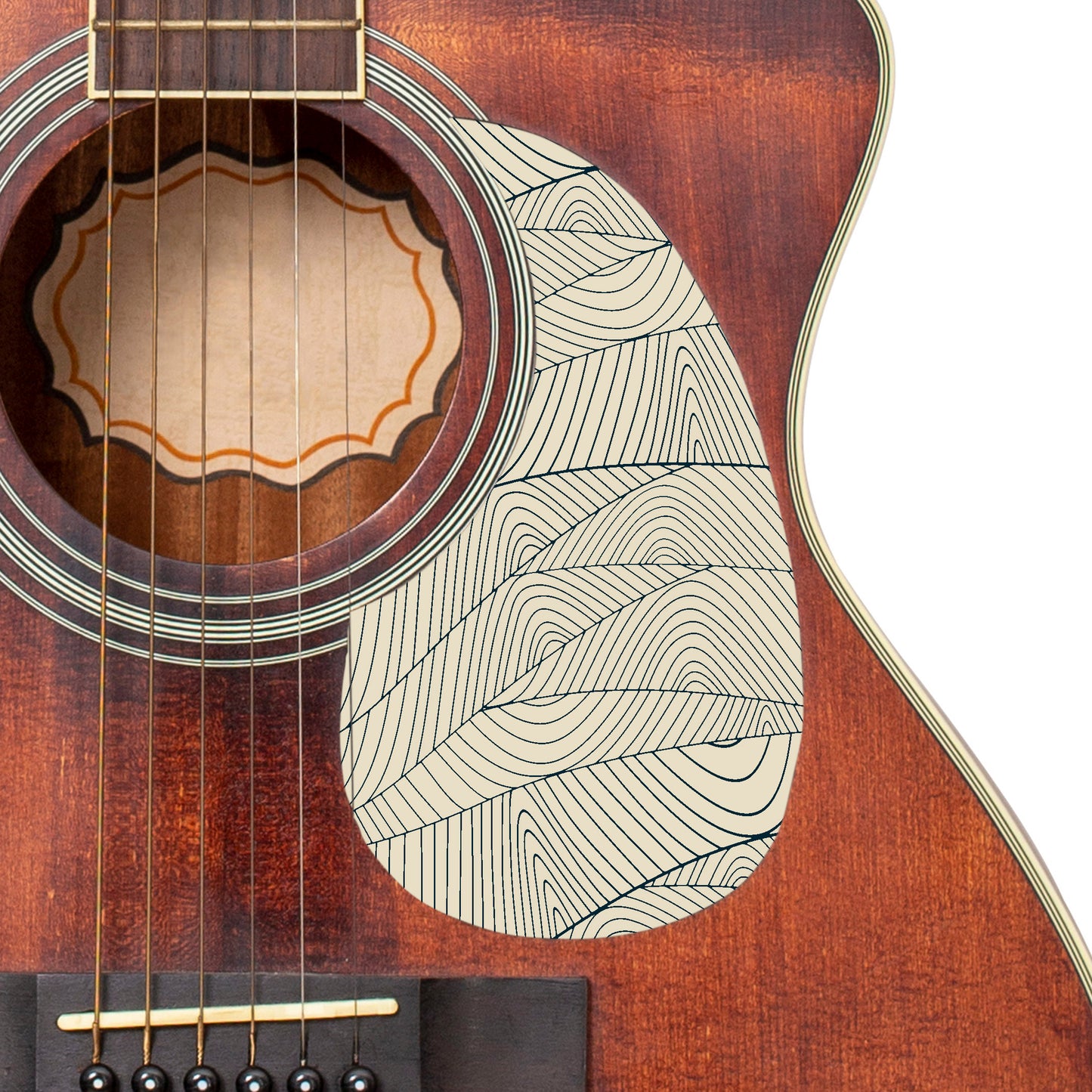 Guitar Custom PickGuard Sticker Skins. Customise your own existing Pickguard, Headstock, Tremolo Cover plate. The Swirls PK12