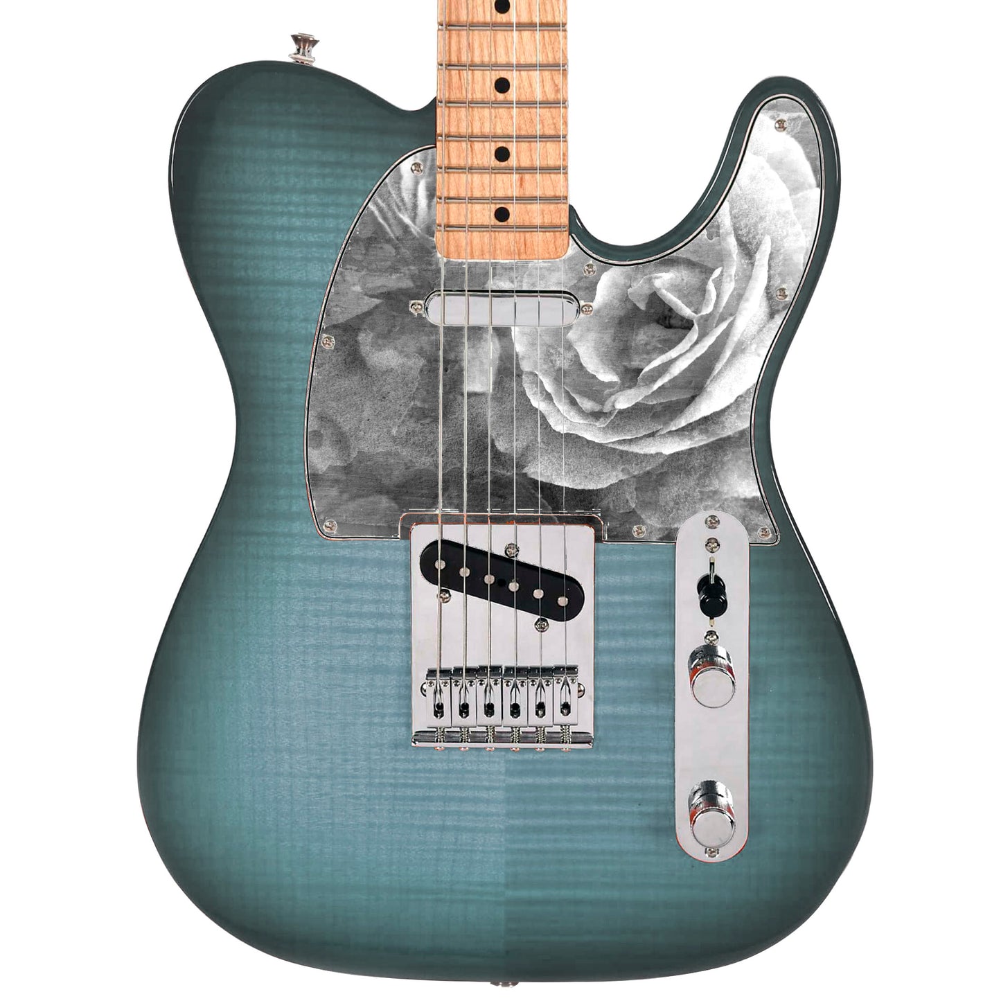 Guitar Custom PickGuard Sticker Skins. Customise your own existing Pickguard, Headstock, Tremolo Cover plate. The Swirls PK14
