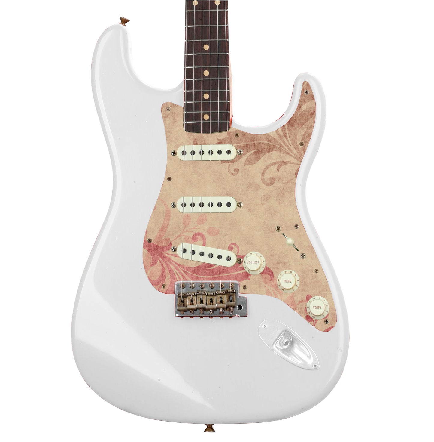 Guitar Custom PickGuard Sticker Skins. Customise your own existing Pickguard, Headstock, Tremolo Cover plate. The Quilted Patches PK02