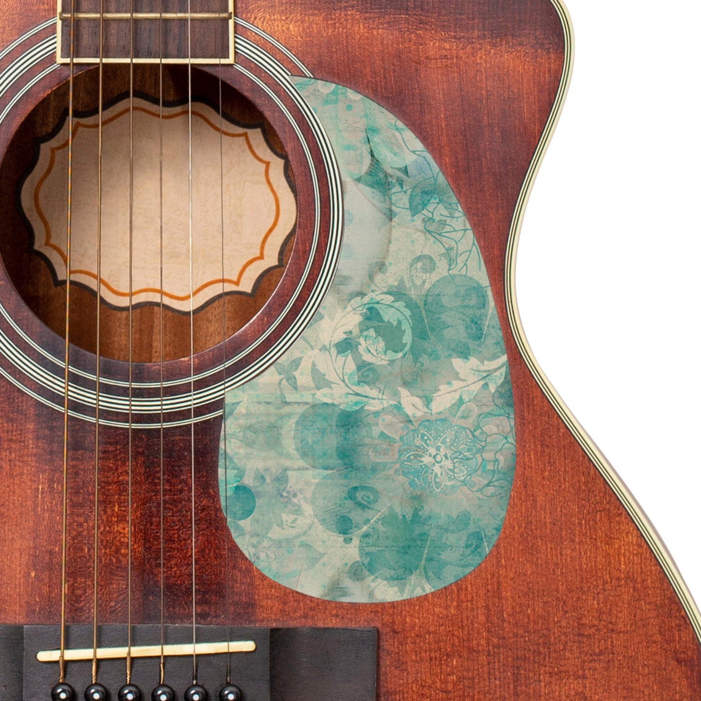 Guitar Custom PickGuard Sticker Skins. Customise your own existing Pickguard, Headstock, Tremolo Cover plate. The Quilted Patches PK03.