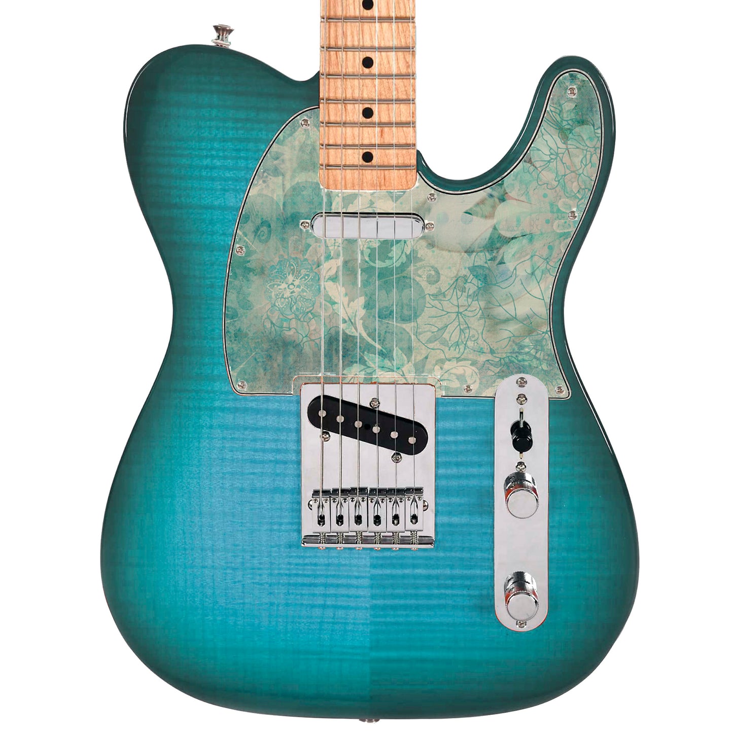 Guitar Custom PickGuard Sticker Skins. Customise your own existing Pickguard, Headstock, Tremolo Cover plate. The Quilted Patches PK03.