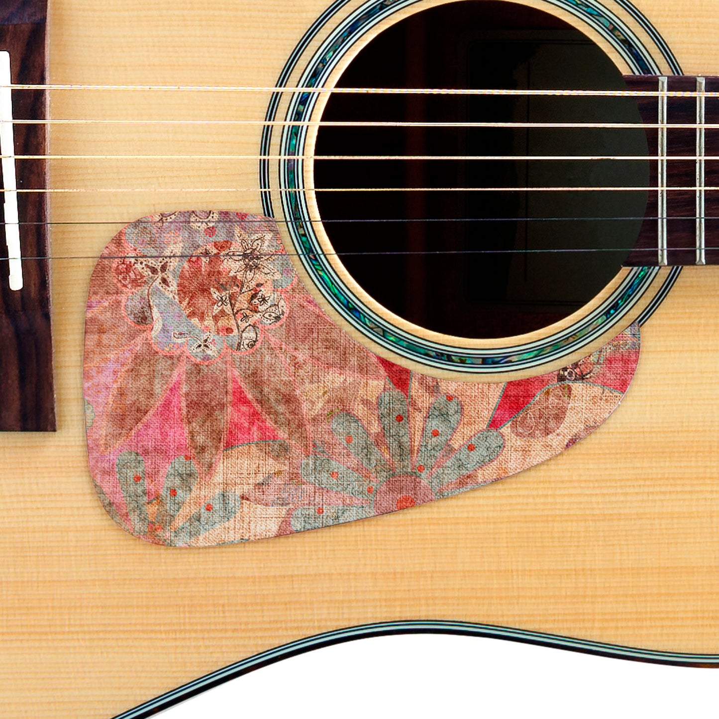 Guitar Custom PickGuard Sticker Skins. Customise your own existing Pickguard, Headstock, Tremolo Cover plate. The Quilted Patches PK04.