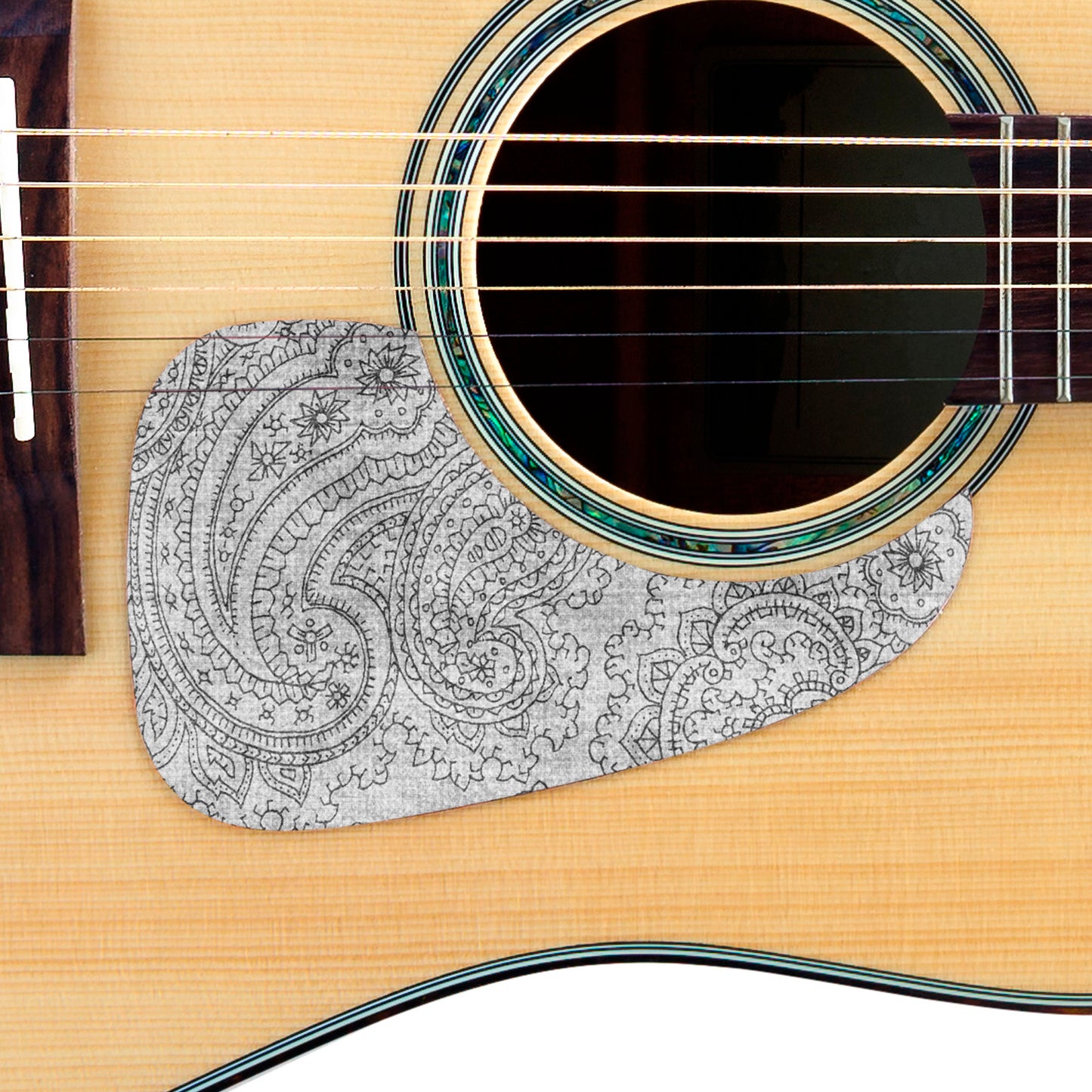 Guitar Custom PickGuard Sticker Skins. Customise your own existing Pickguard, Headstock, Tremolo Cover plate. The Paisleys PK06