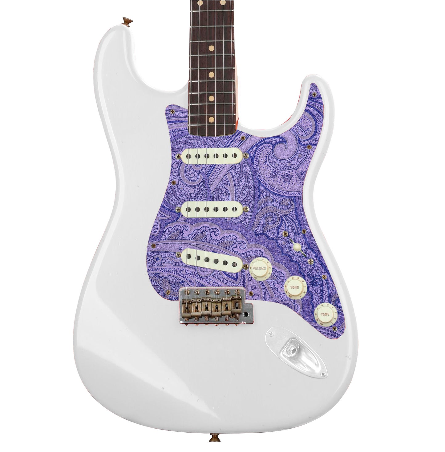 Guitar Custom PickGuard Sticker Skins. Customise your own existing Pickguard, Headstock, Tremolo Cover plate. The Paisleys PK08