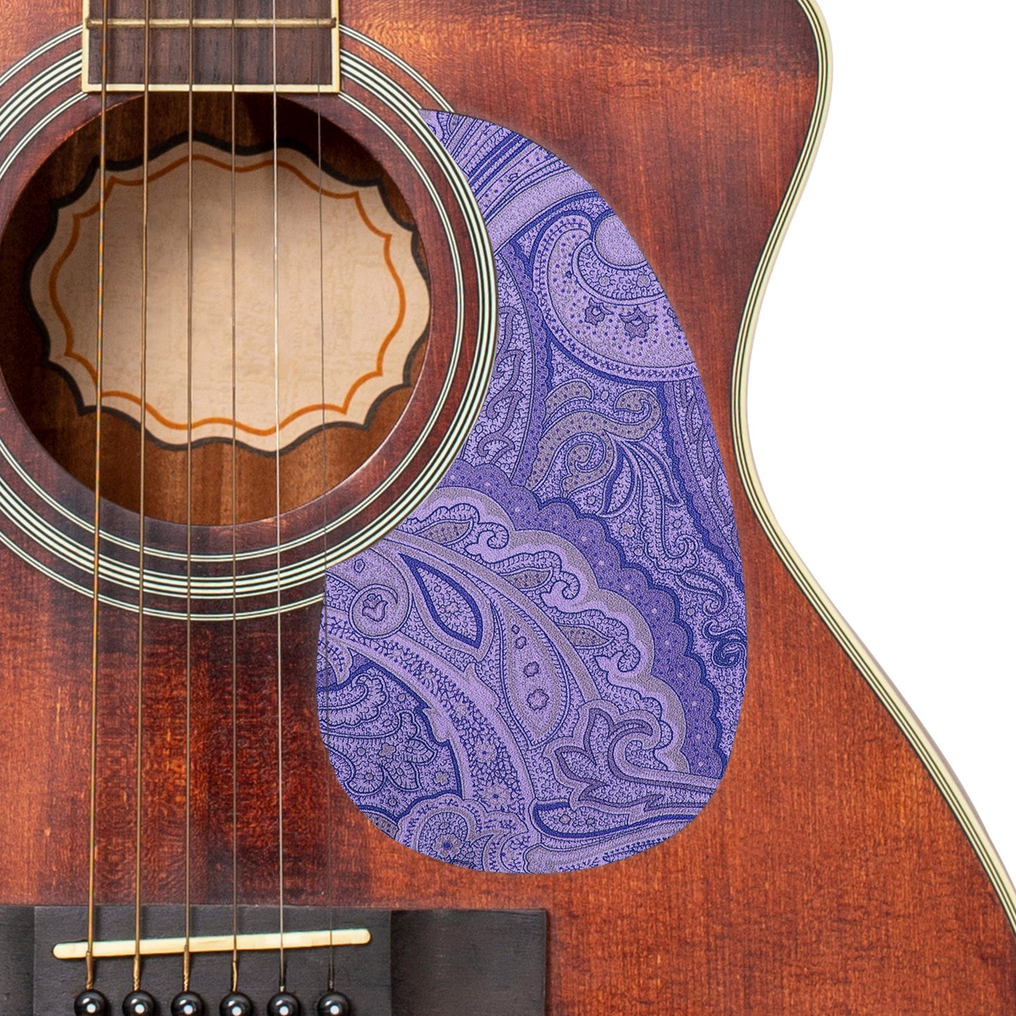 Guitar Custom PickGuard Sticker Skins. Customise your own existing Pickguard, Headstock, Tremolo Cover plate. The Paisleys PK08