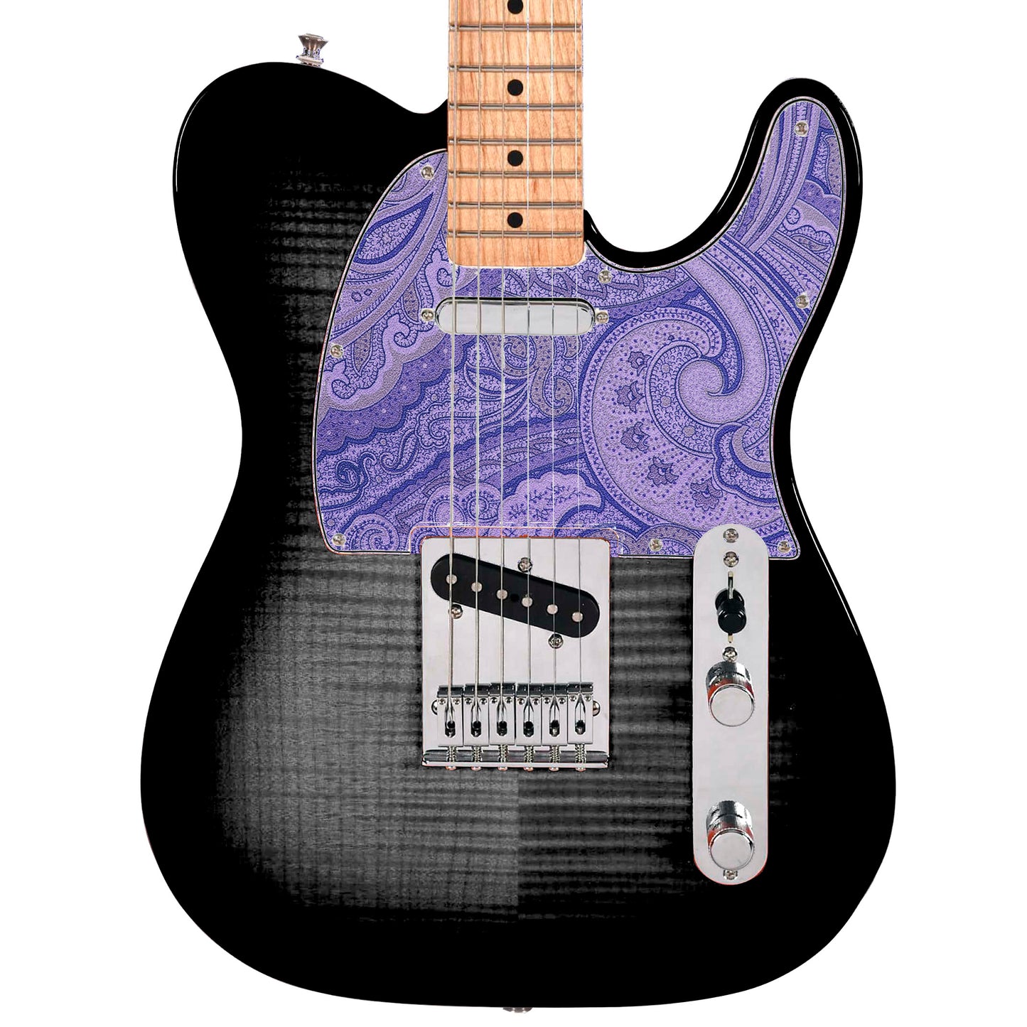 Guitar Custom PickGuard Sticker Skins. Customise your own existing Pickguard, Headstock, Tremolo Cover plate. The Paisleys PK08