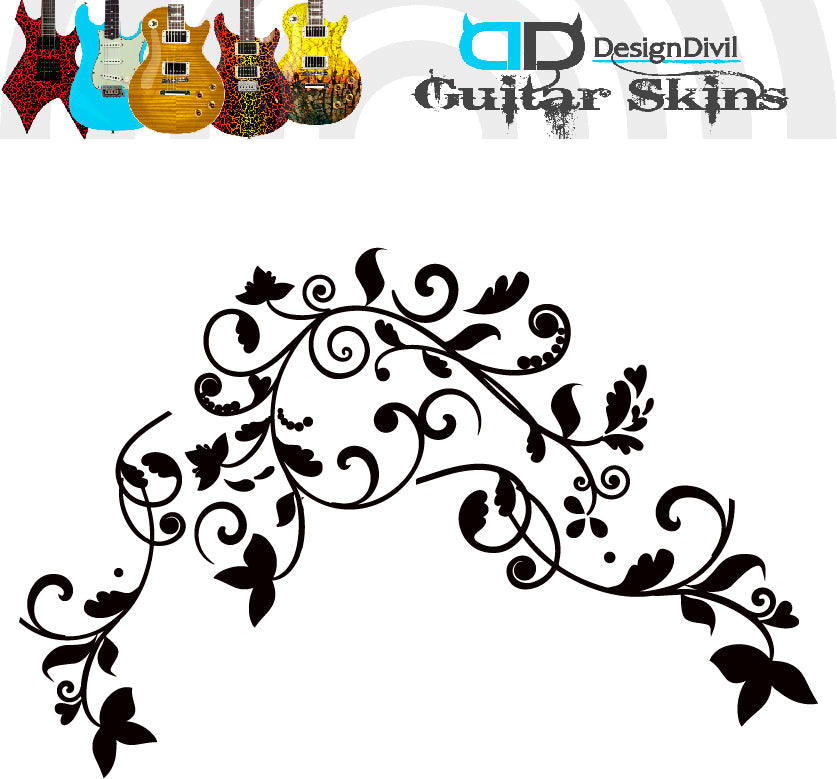 Vine of Life Decal Sticker Fits Guitars & Basses. Colour Options Available.