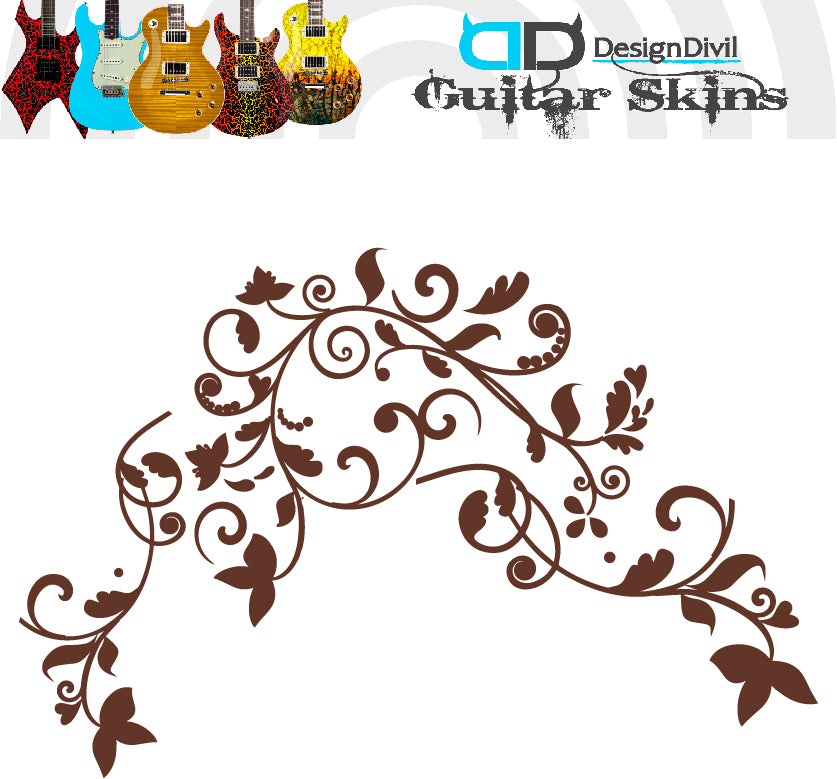 Vine of Life Decal Sticker Fits Guitars & Basses. Colour Options Available.