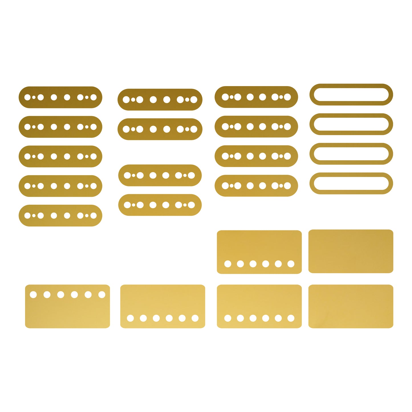 Guitar Pickup Inlay Decal Stickers. 7 different Pick up Sizes. 15 Colour Options.