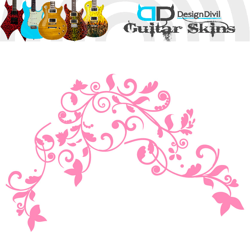 Vine of Life Decal Sticker Fits Guitars & Basses. Colour Options Available.