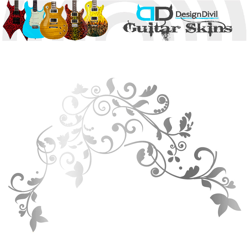 Vine of Life Decal Sticker Fits Guitars & Basses. Colour Options Available.