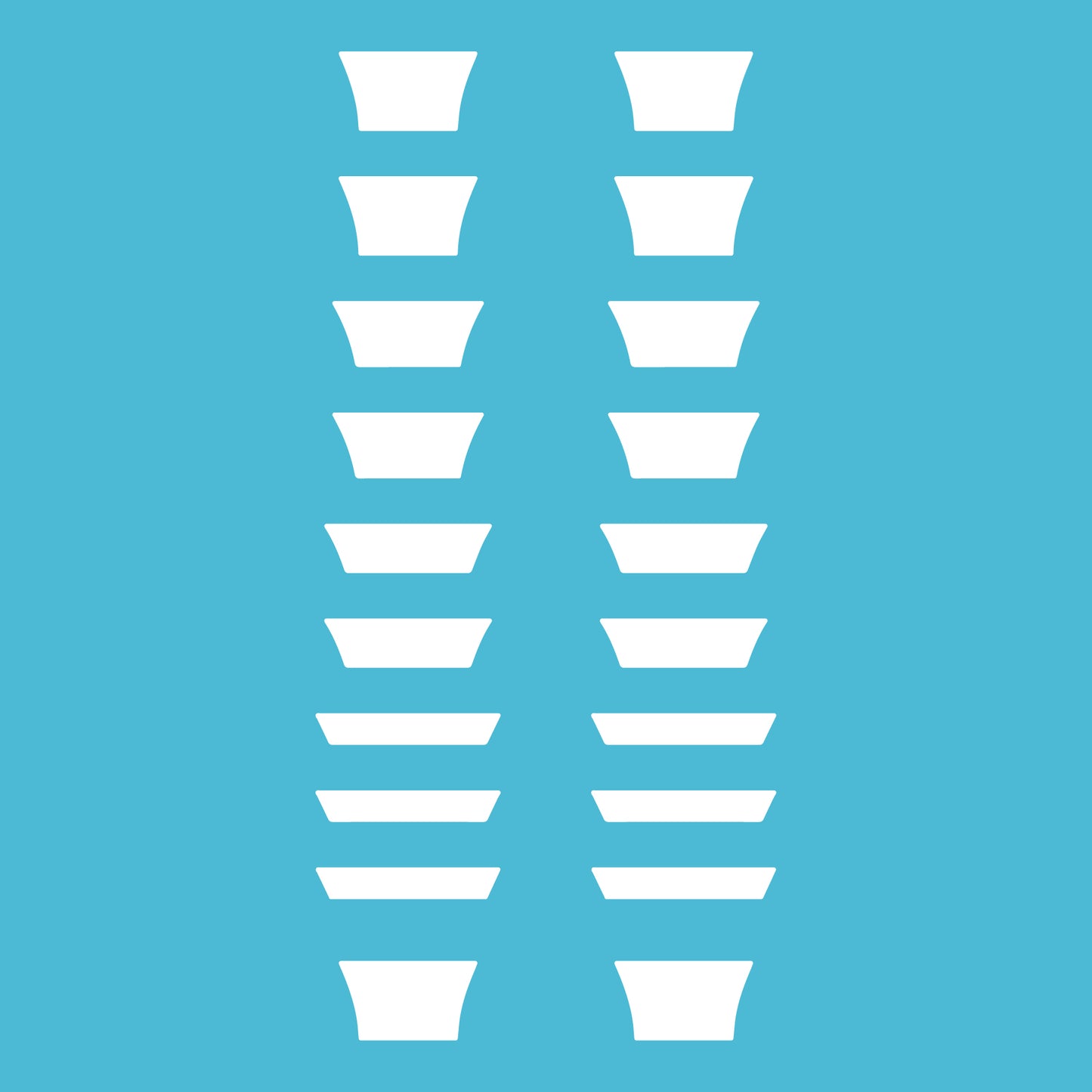 Customized Trapezoid Inlays Decal Stickers for Guitars & Basses 8 Colour Options.