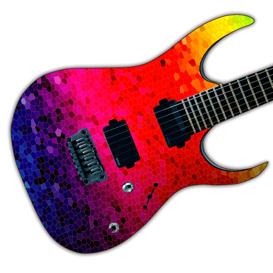DesignDivil Custom Guitar Skin Vinyl Wrap Laminated Air Lease Printed Decal. The Rainbow GS04