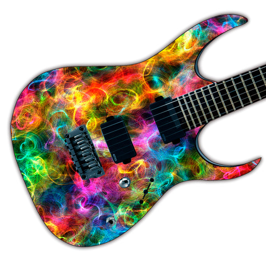 DesignDivil Custom Guitar Skin Vinyl Wrap Laminated Air Lease Printed Decal. The Swirl GS06
