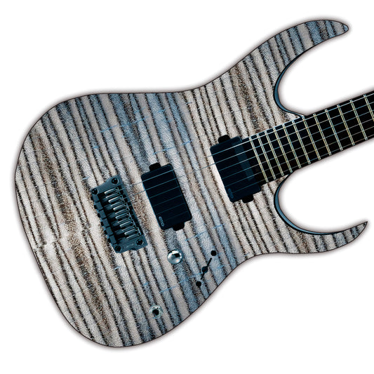 Modern Guitar Skin Vinyl Wrap Decal Sticker Flamed Zebra Maple Natural GS107