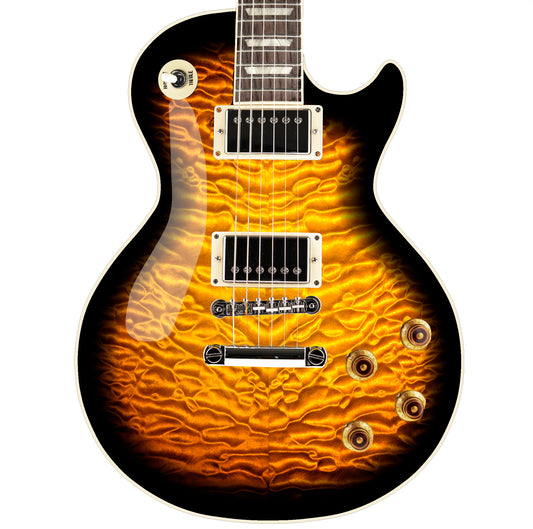 LP Type Guitar Skin Vinyl Wrap Decal Sticker Quilted Maple Amber Burst GS113