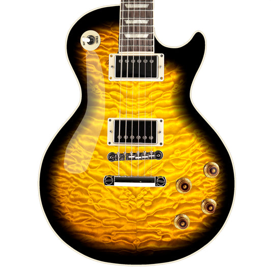 LP Type Guitar Skin Vinyl Wrap Decal Sticker Quilted Maple Yellow Burst GS114