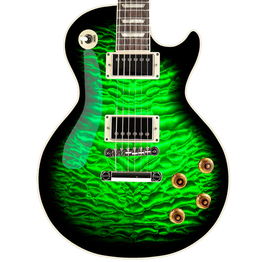 LP Type Guitar Skin Vinyl Wrap Decal Sticker Quilted Maple Alien Burst GS115