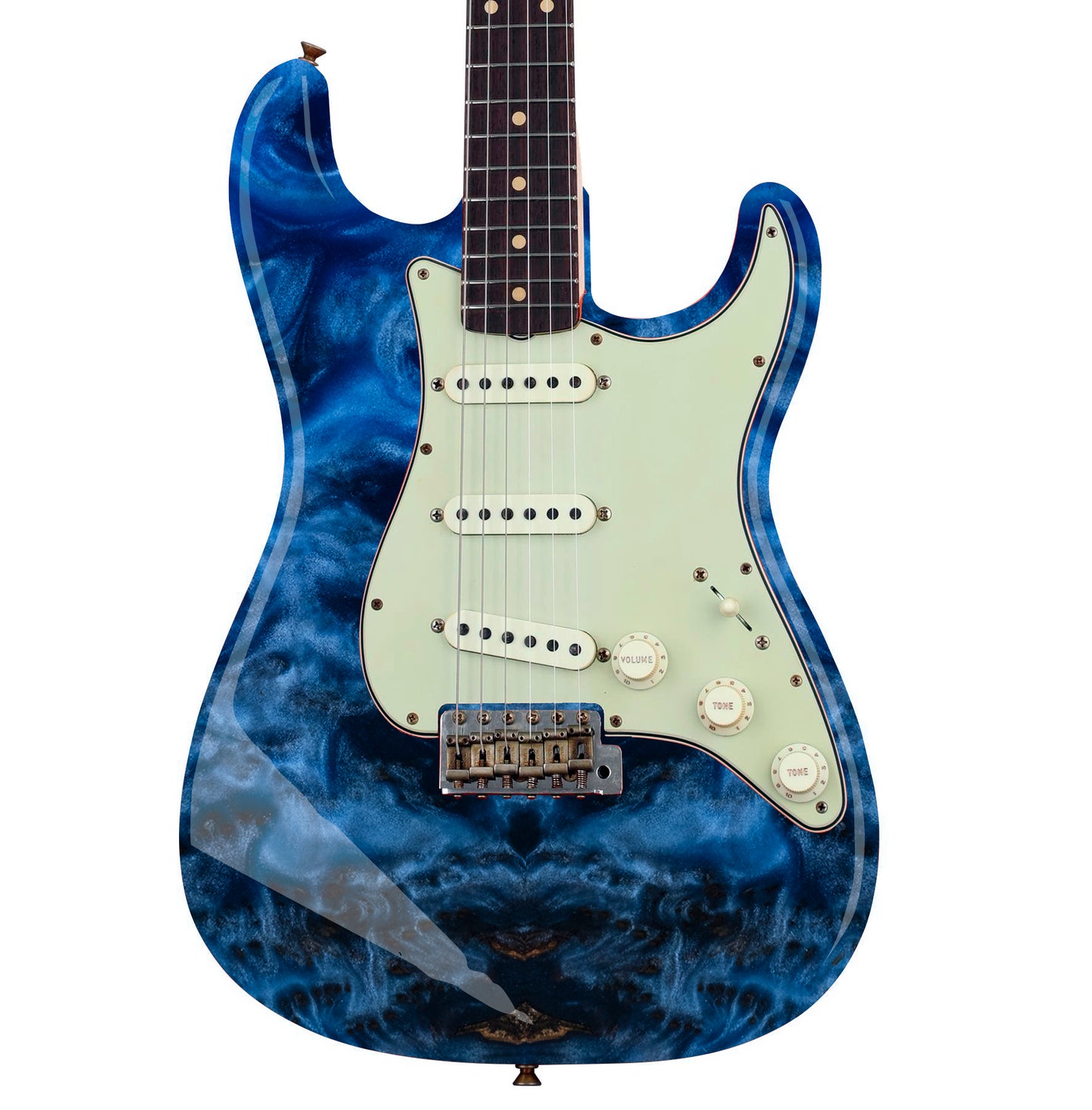 Guitar/Bass Skin Axe Wrap Re Skin Vinyl Wrap Decal Sticker Blue Galaxy GS117