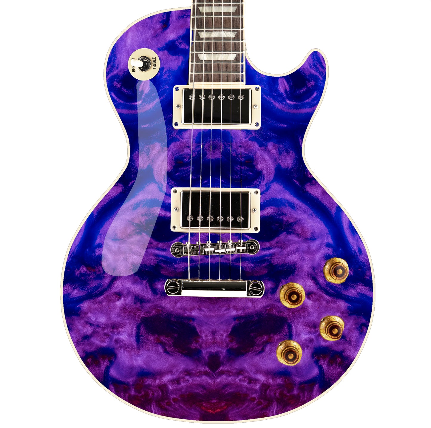 Guitar/Bass Skin Axe Wrap Re Skin Vinyl Wrap Decal Sticker Purple Galaxy GS120