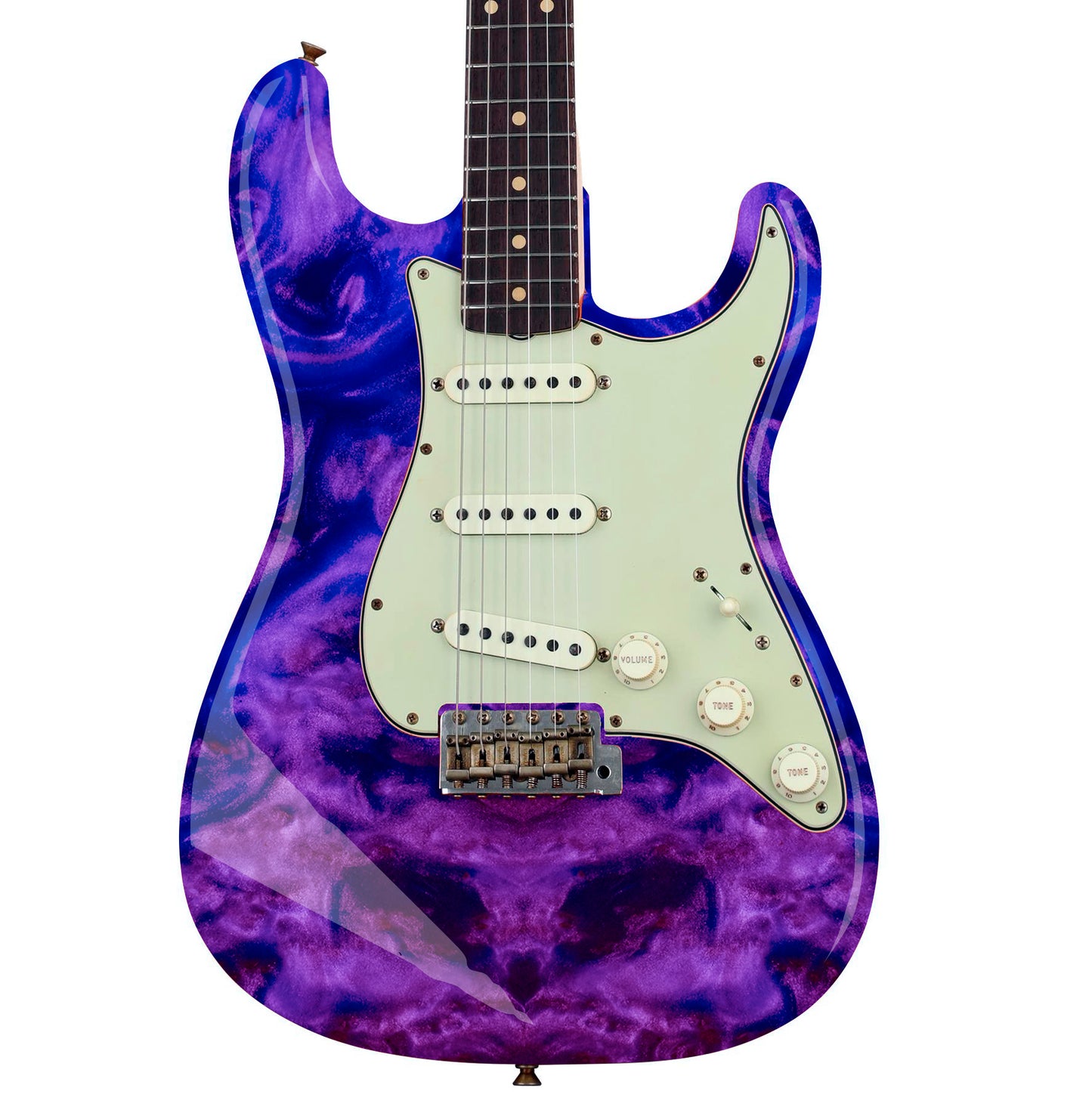 Guitar/Bass Skin Axe Wrap Re Skin Vinyl Wrap Decal Sticker Purple Galaxy GS120