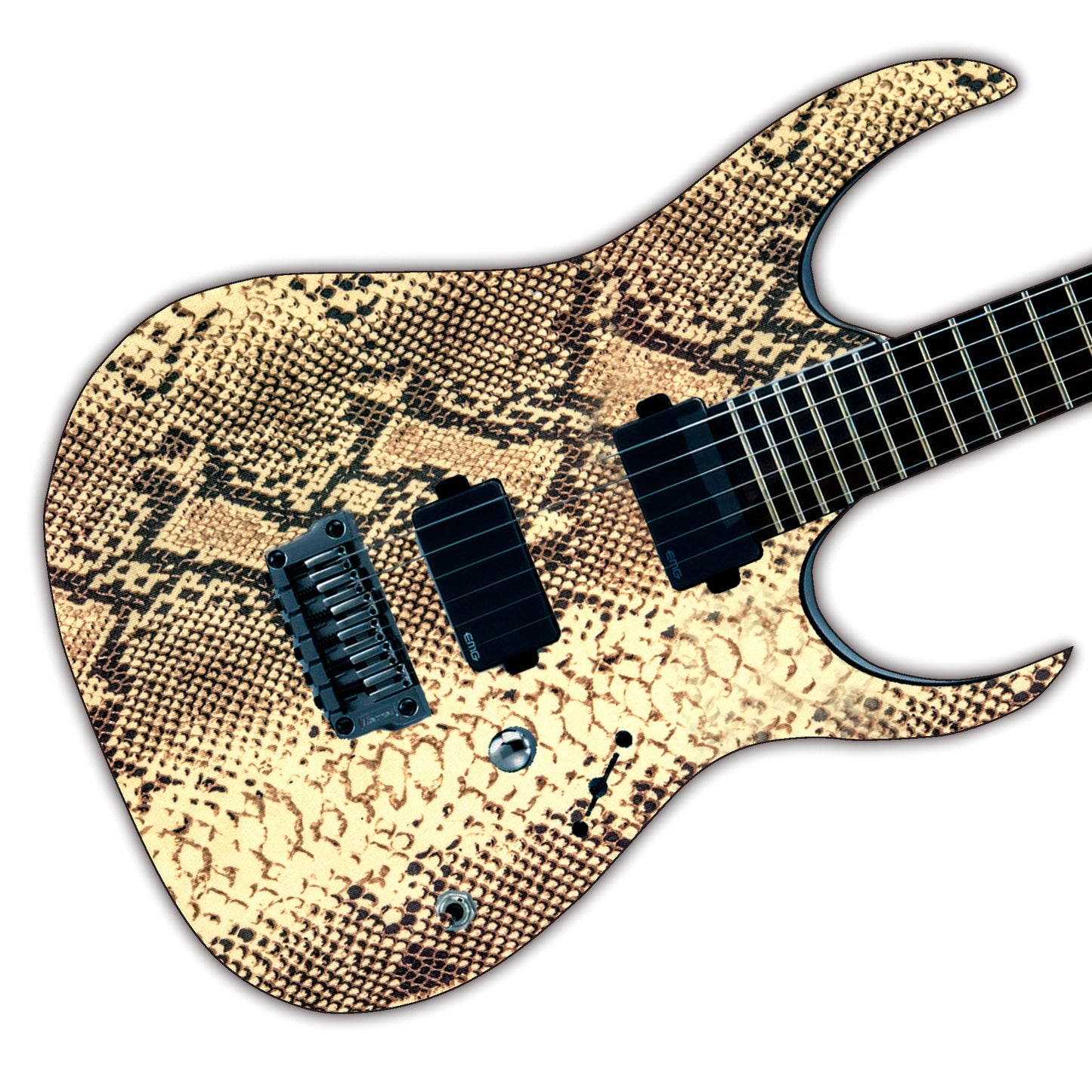 Pro Guitar/Bass Skin Wrap Vinyl Decal Sticker The Rattler Snake Skin GS128