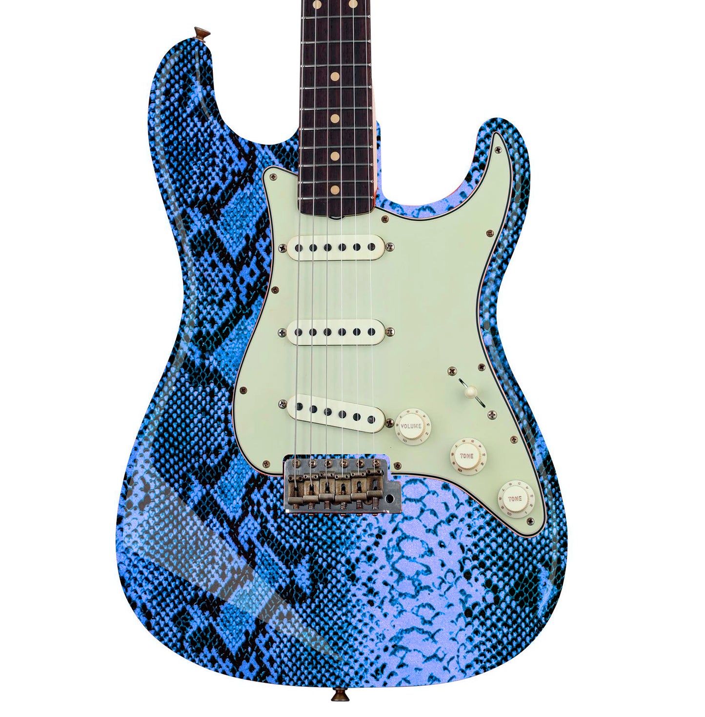 Pro Guitar/Bass Vinyl Skin Wrap Decal Sticker The Blue Venom GS129