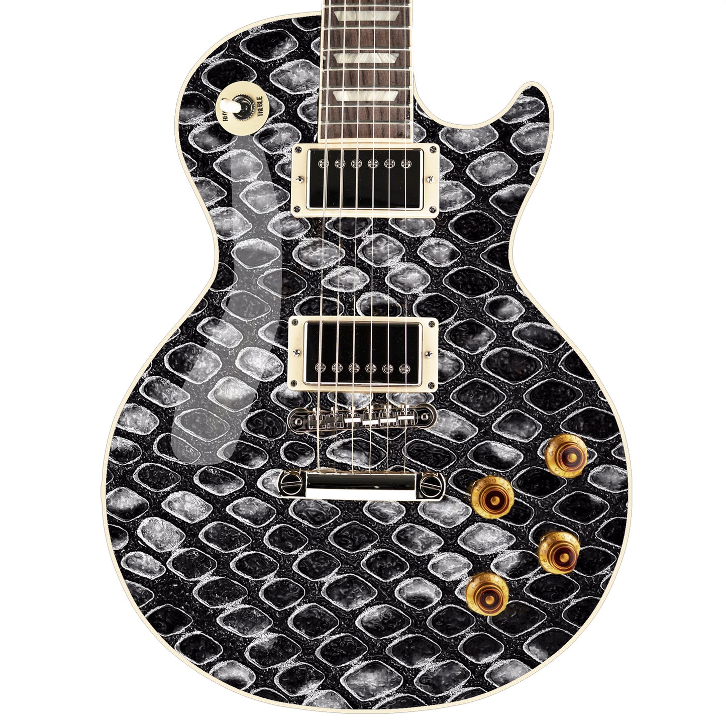 Guitar/Bass Vinyl Skin Wrap Decal Sticker The Black Dragon Scale GS130