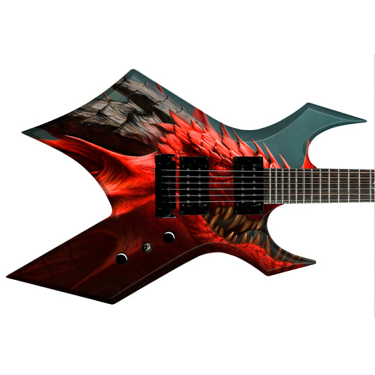 The Dragons Guitar Skin Wrap Laminated Vinyl Decal Sticker 4 Choices GS132