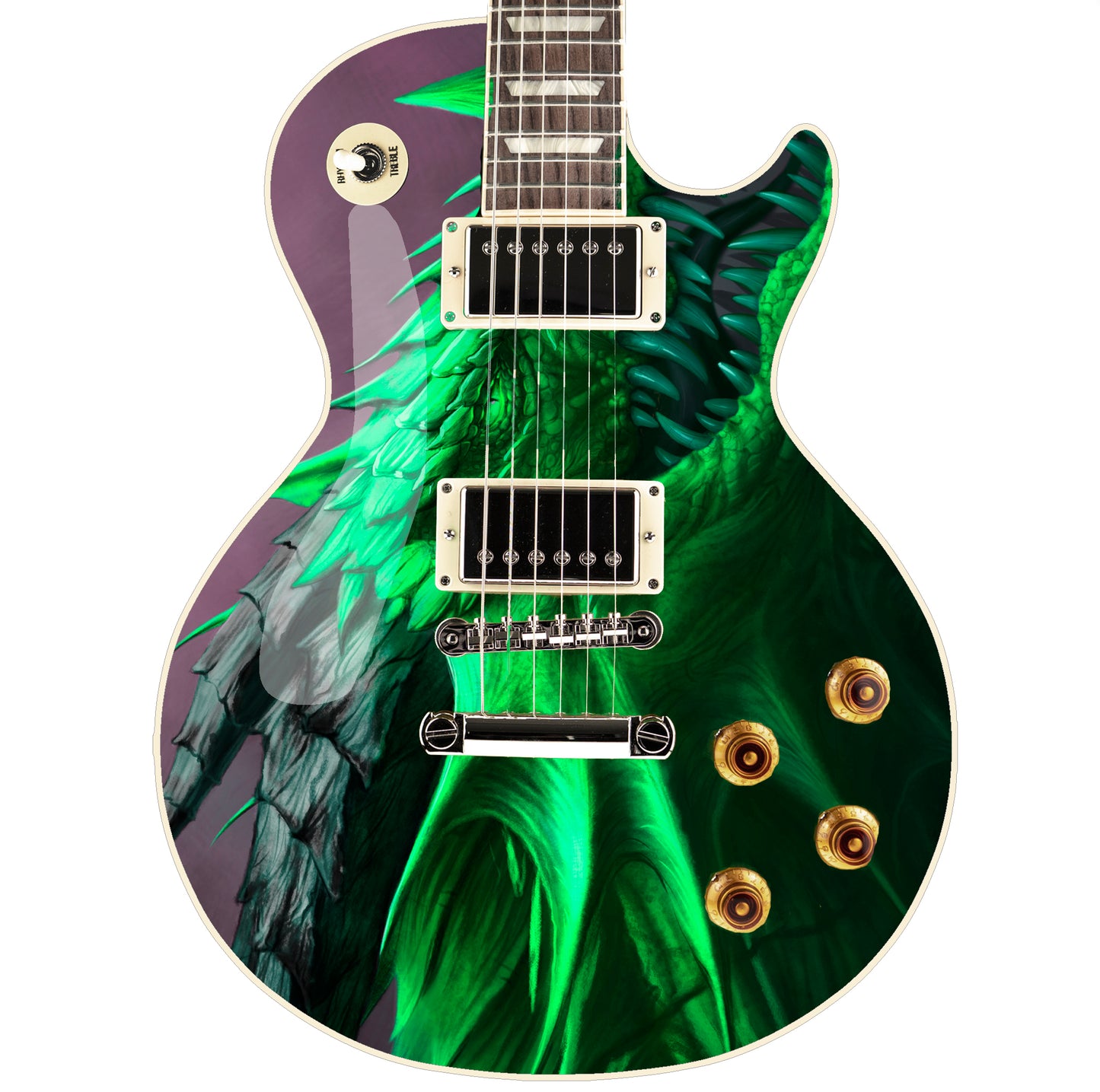 The Dragons Guitar Skin Wrap Laminated Vinyl Decal Sticker 4 Choices GS133