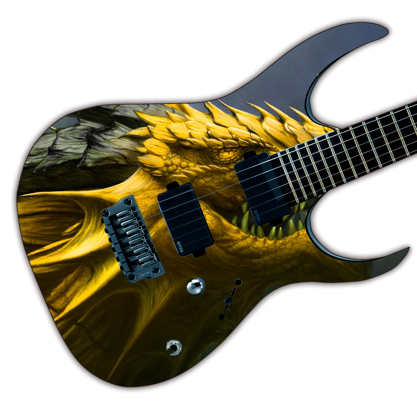 The Dragons Guitar Skin Wrap Laminated Vinyl Decal Sticker 4 Choices GS134