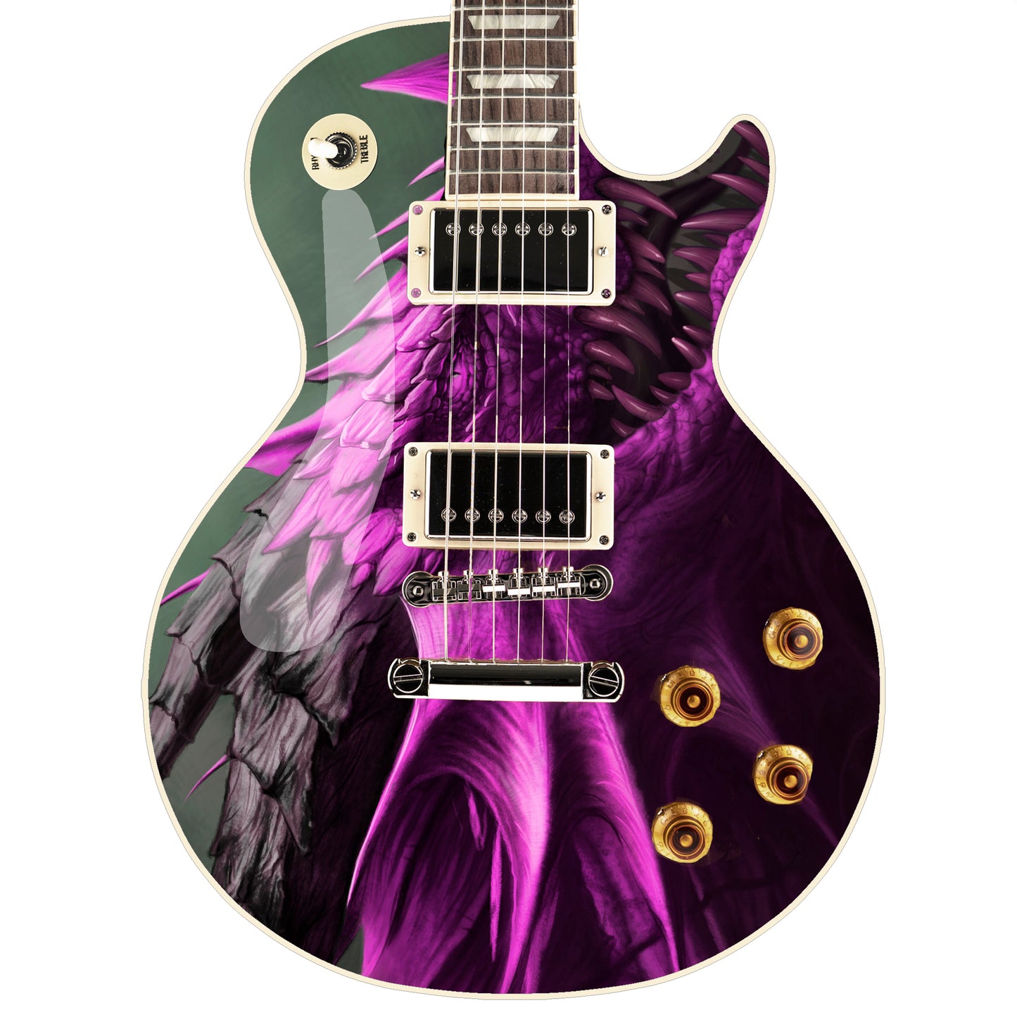 The Dragons Guitar Skin Wrap Laminated Vinyl Decal Sticker 4 Choices GS135
