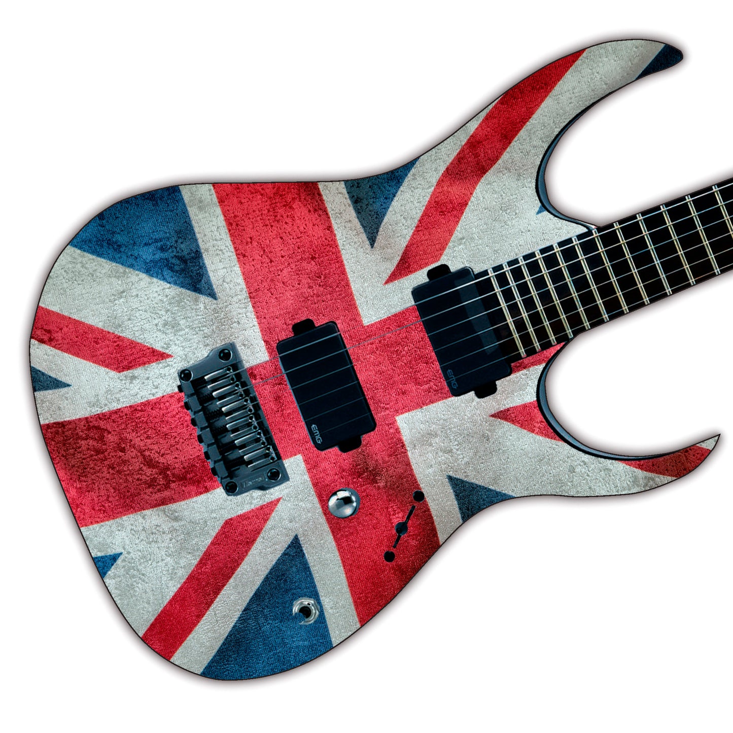 Guitar/Bass Union Jack Laminated Skin Wrap Vinyl Decal Sticker. GS136