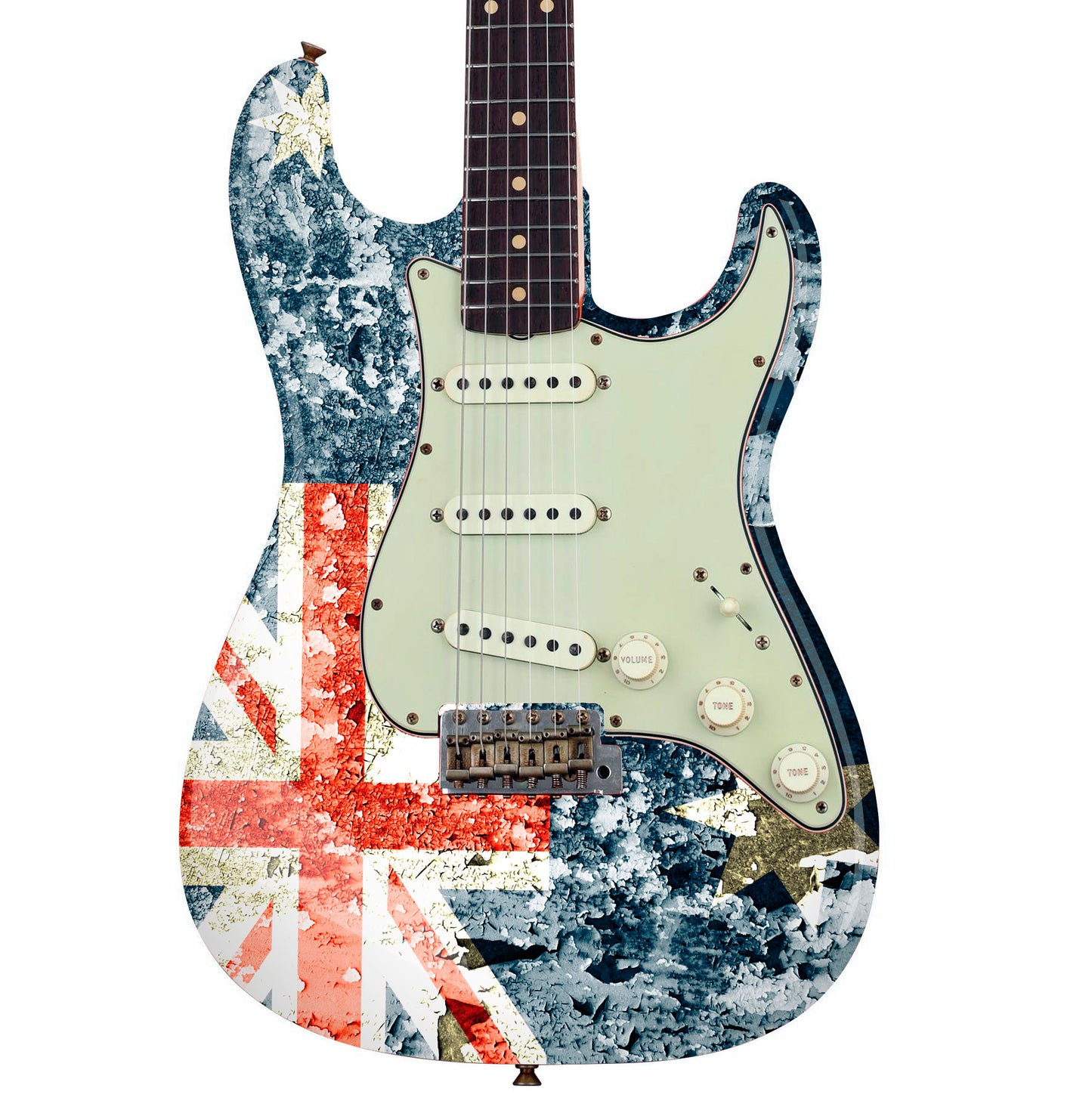Guitar/Bass Australia Flag Laminated Skin Wrap Vinyl Decal Sticker. GS140