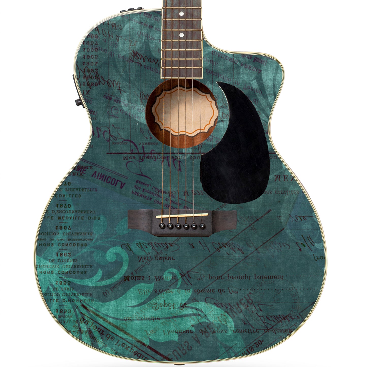Acoustic/Electric Guitar Skin Wrap Vinyl Decal Sticker 'Vintage Pattern' GS148