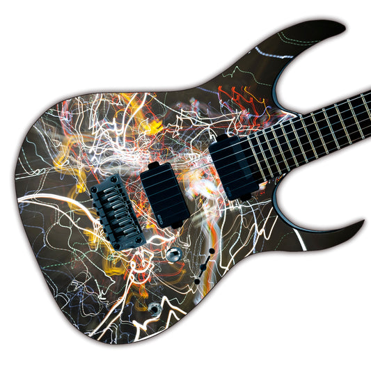 DesignDivil Custom Guitar Skin Vinyl Wrap Laminated Air Lease Print Decal Black Marble GS14
