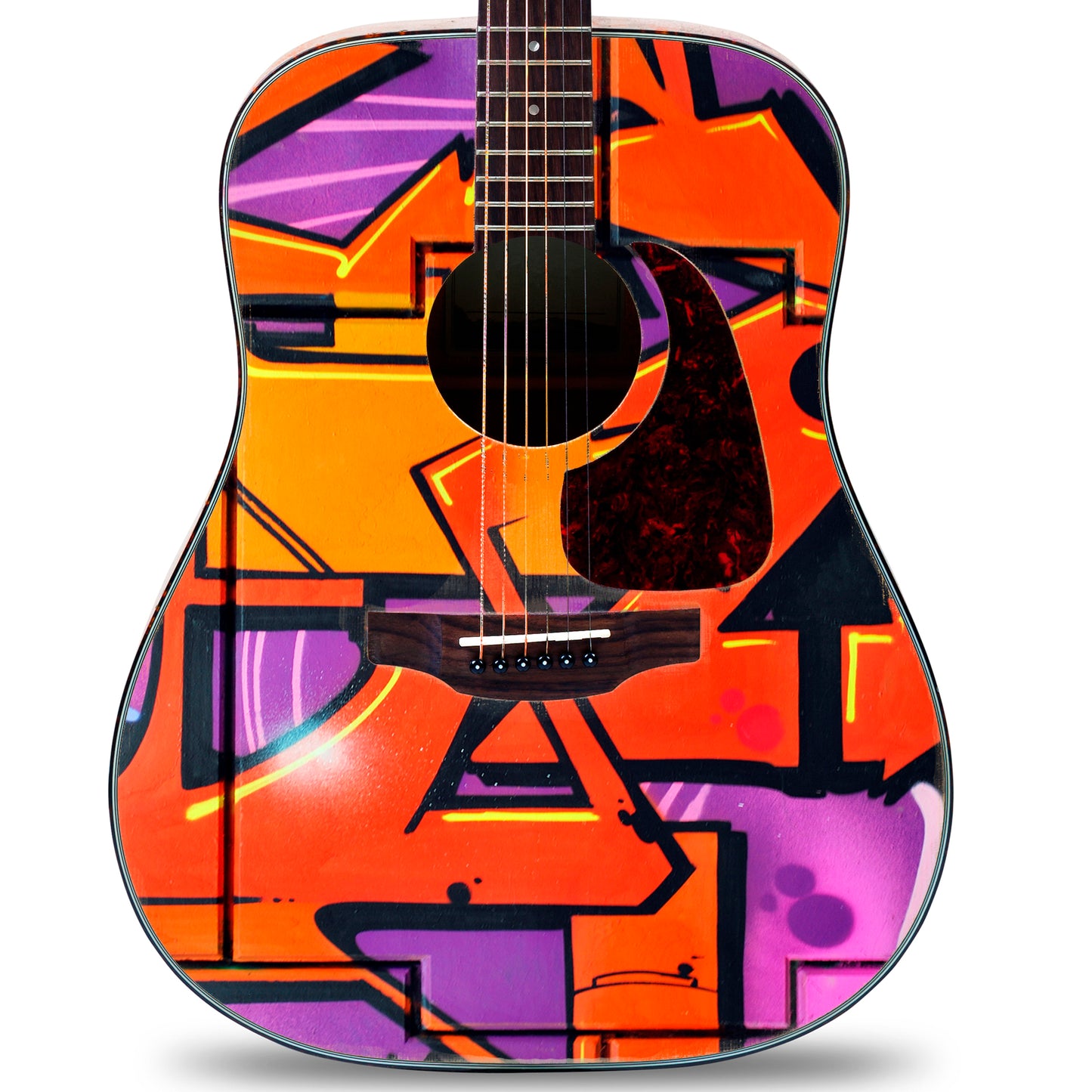 Acoustic/Electric Guitar Skin Wrap Vinyl Decal Sticker Street Graffiti GS165