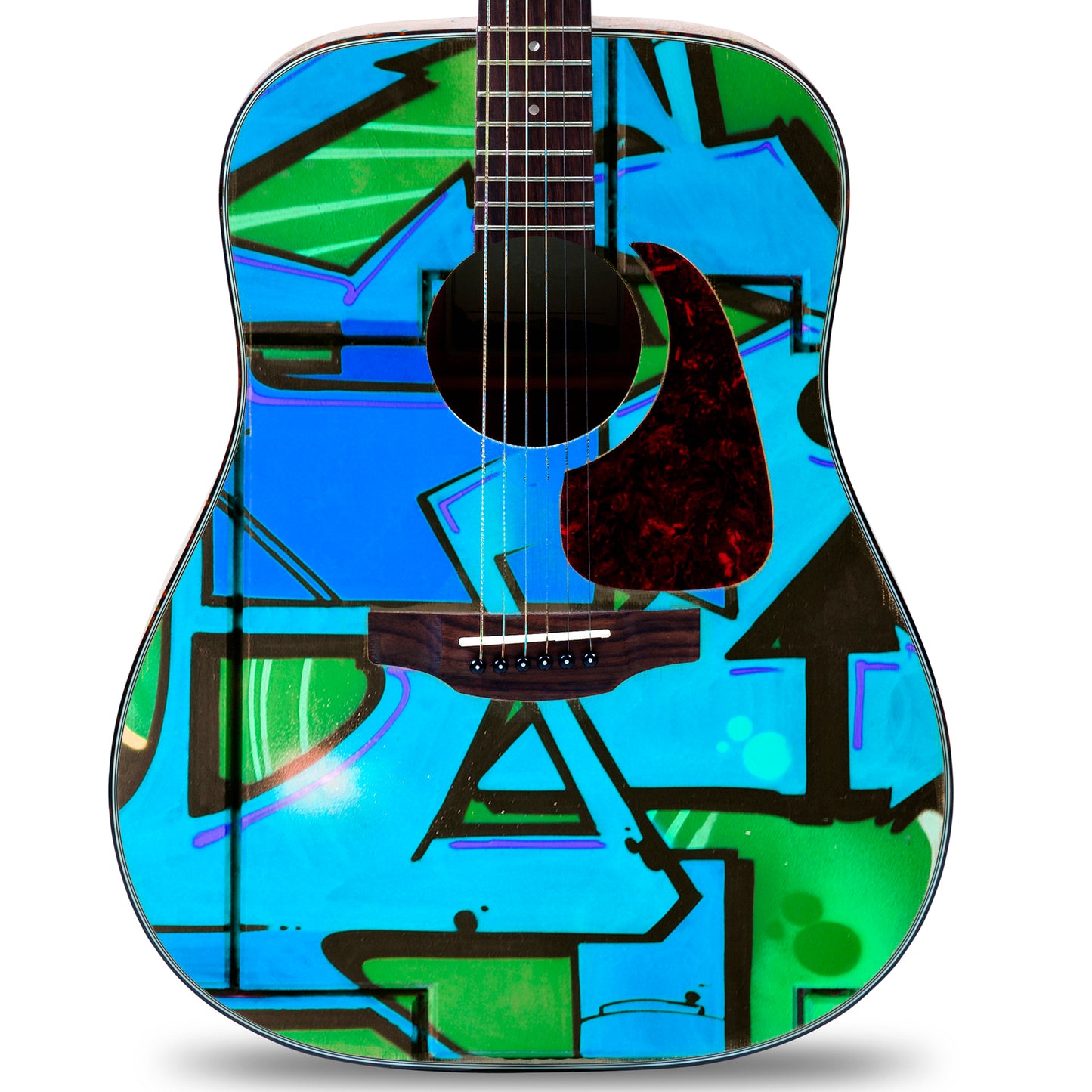 Acoustic/Electric Guitar Skin Wrap Vinyl Decal Sticker Street Graffiti GS166