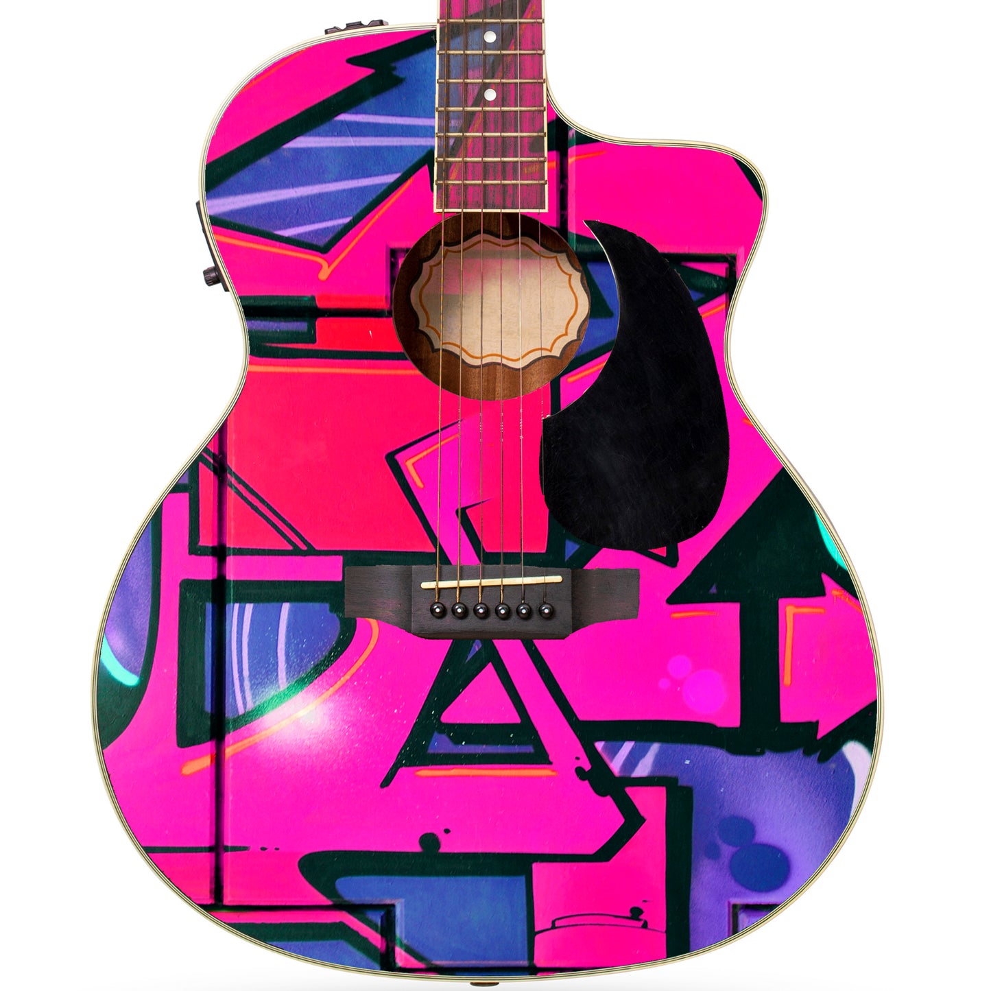 Acoustic/Electric Guitar Skin Wrap Vinyl Decal Sticker Street Graffiti GS167