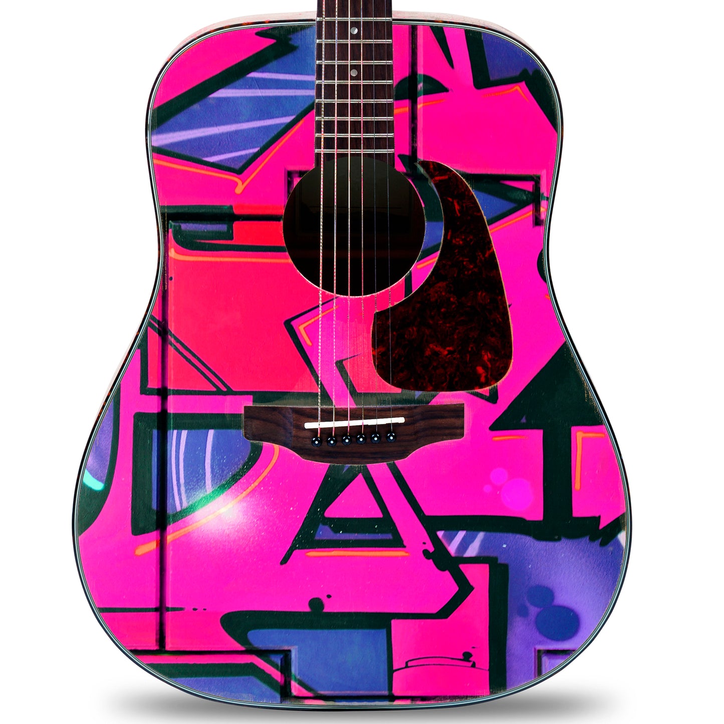 Acoustic/Electric Guitar Skin Wrap Vinyl Decal Sticker Street Graffiti GS167