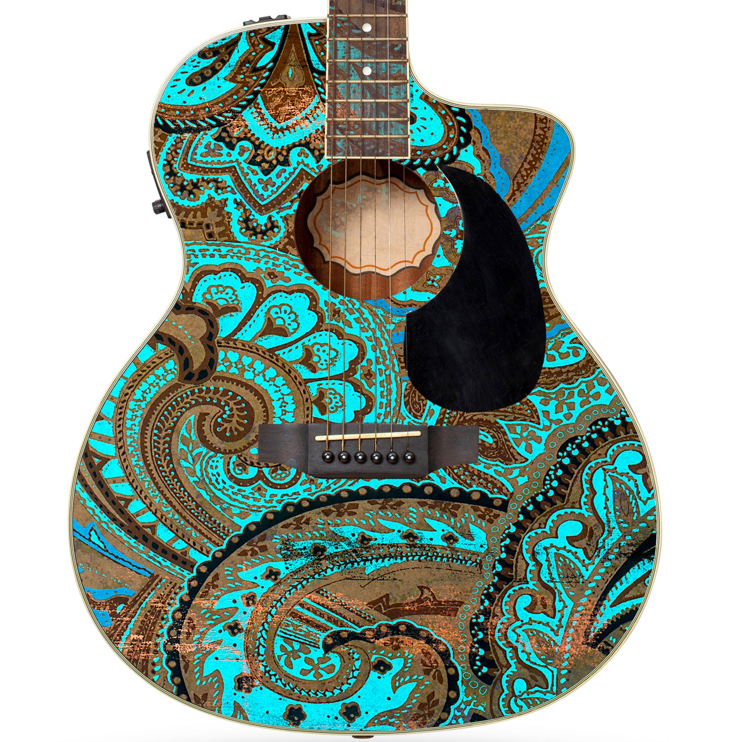 Acoustic/Electric Guitar Skin Wrap Vinyl Decal Sticker Modern Lace GS169