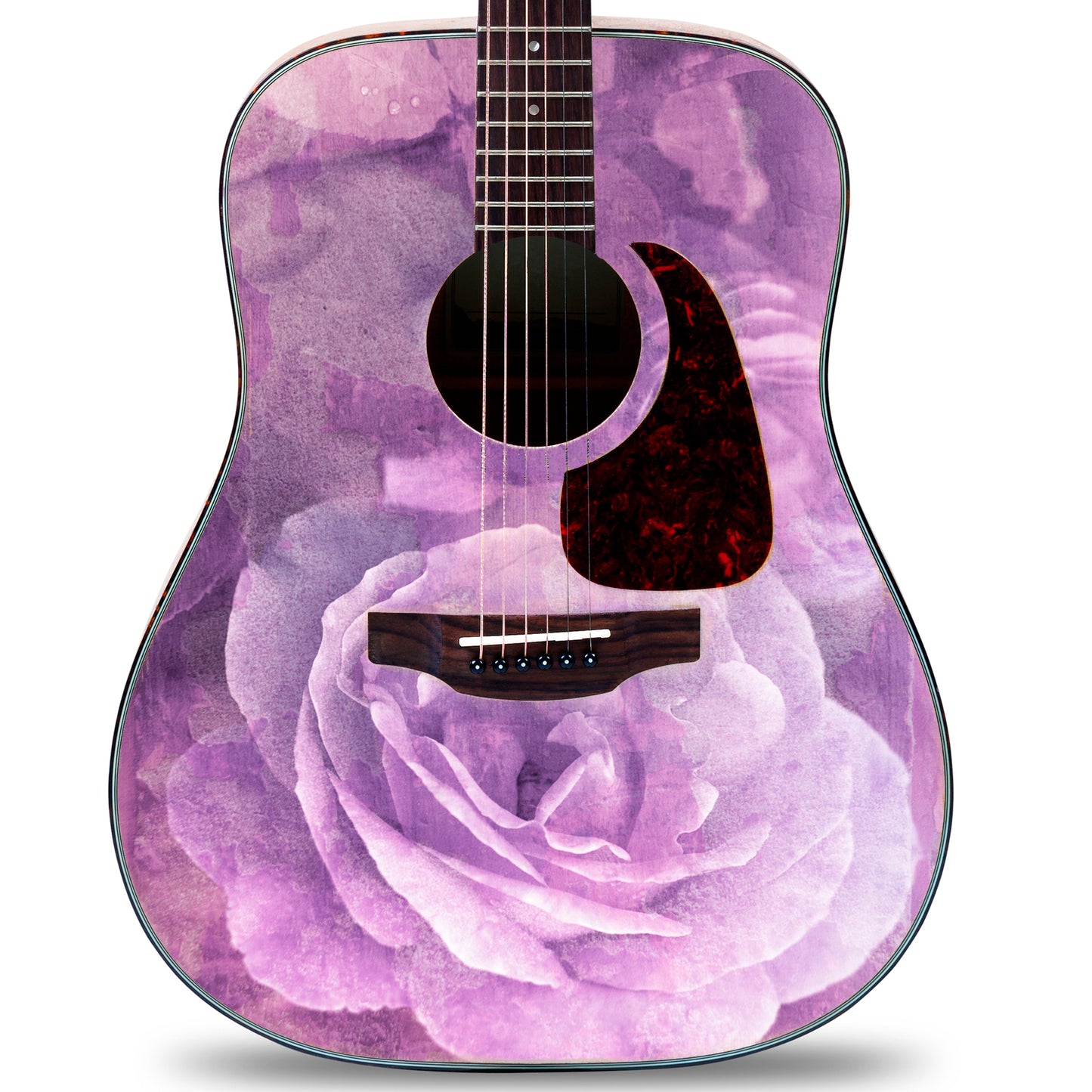 Acoustic/Electric Guitar Skin Wrap Vinyl Decal Sticker Vintage Rose GS175
