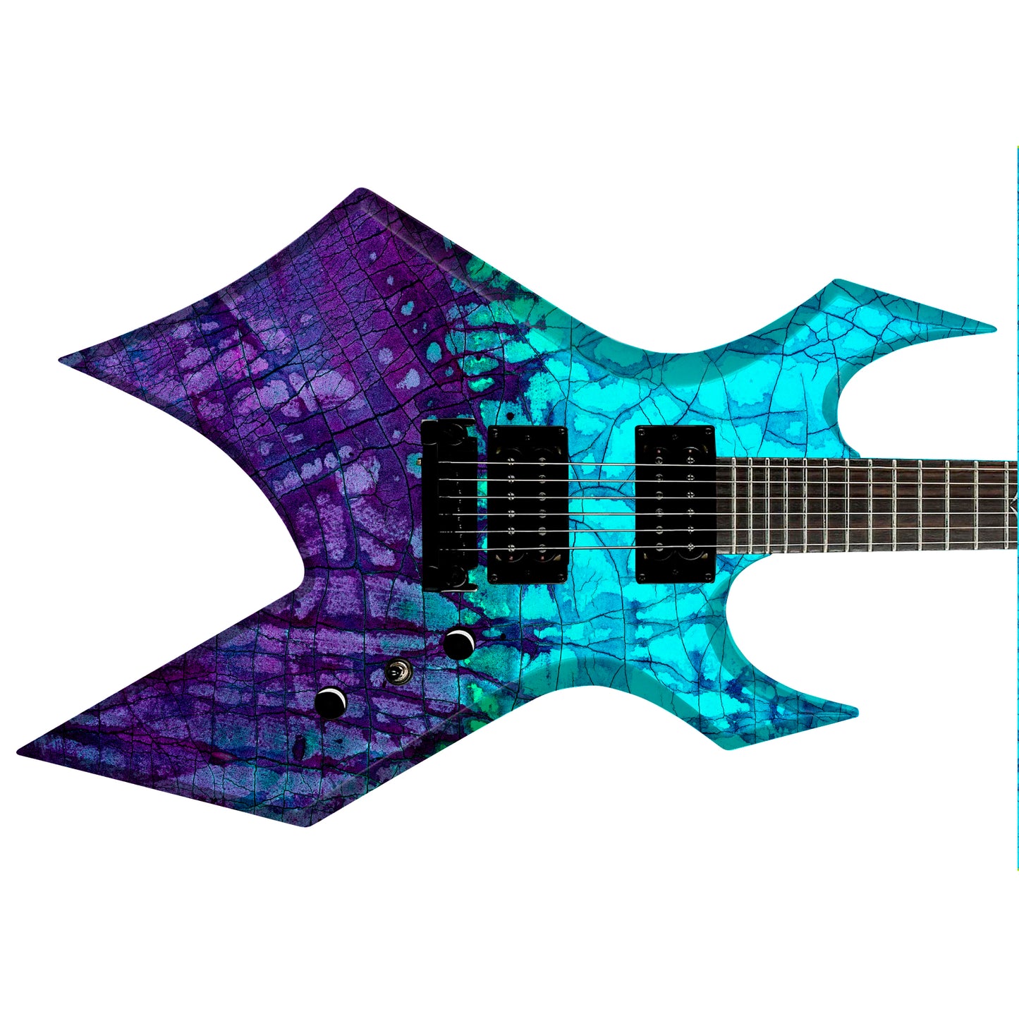 The Cracked Fade Skin Wrap Vinyl Decal Stickers for Guitars & Bass. Tsunami GS178