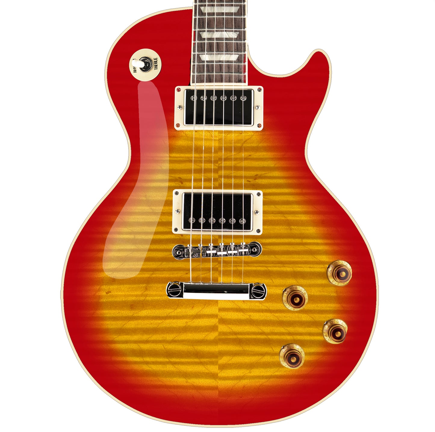 LP Type Guitar Skin Vinyl Wrap Decal Stickers Vintage Burst. Cherry GS187