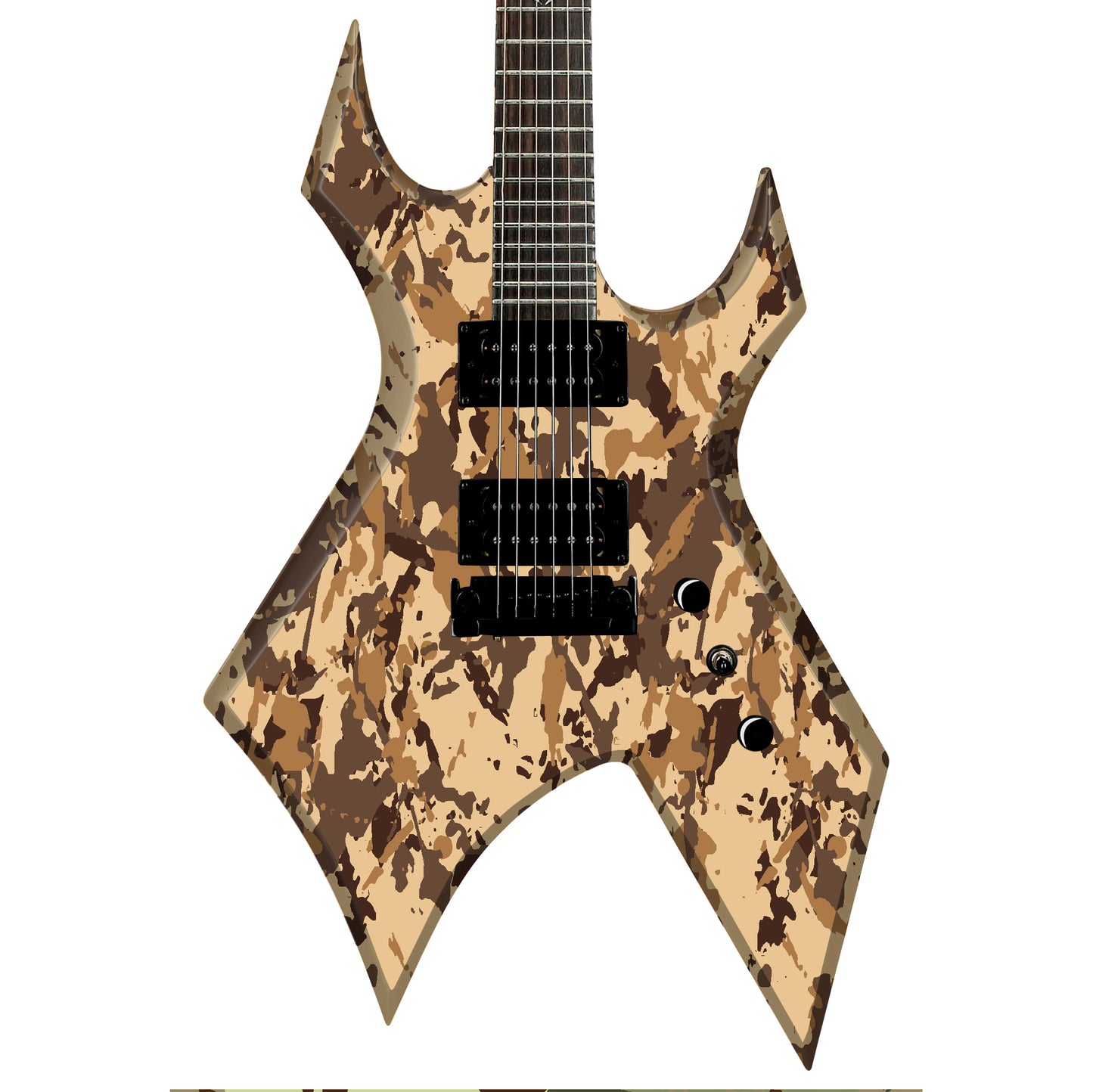 The Camo Selection Guitar/Bass Vinyl Skin Wrap Decal Sticker Skins. Desert GS190