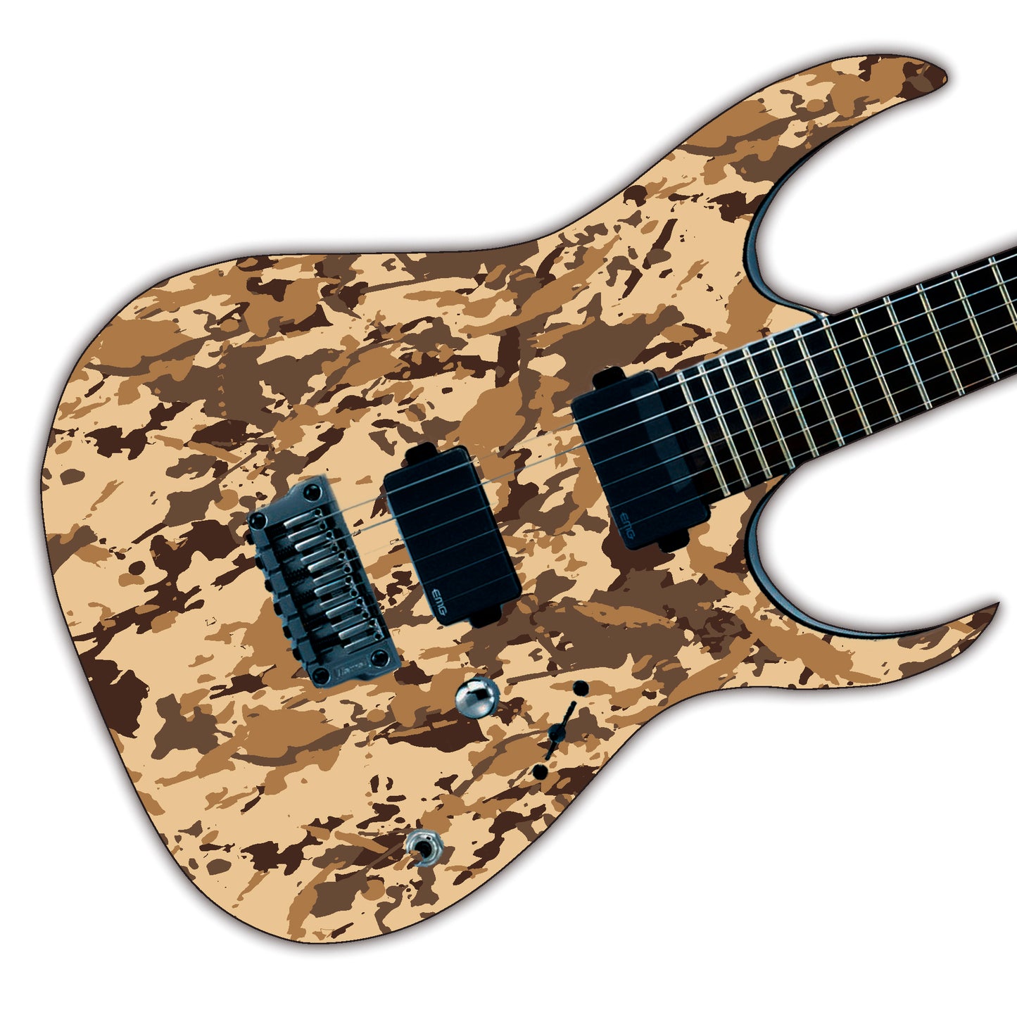 The Camo Selection Guitar/Bass Vinyl Skin Wrap Decal Sticker Skins. Desert GS190
